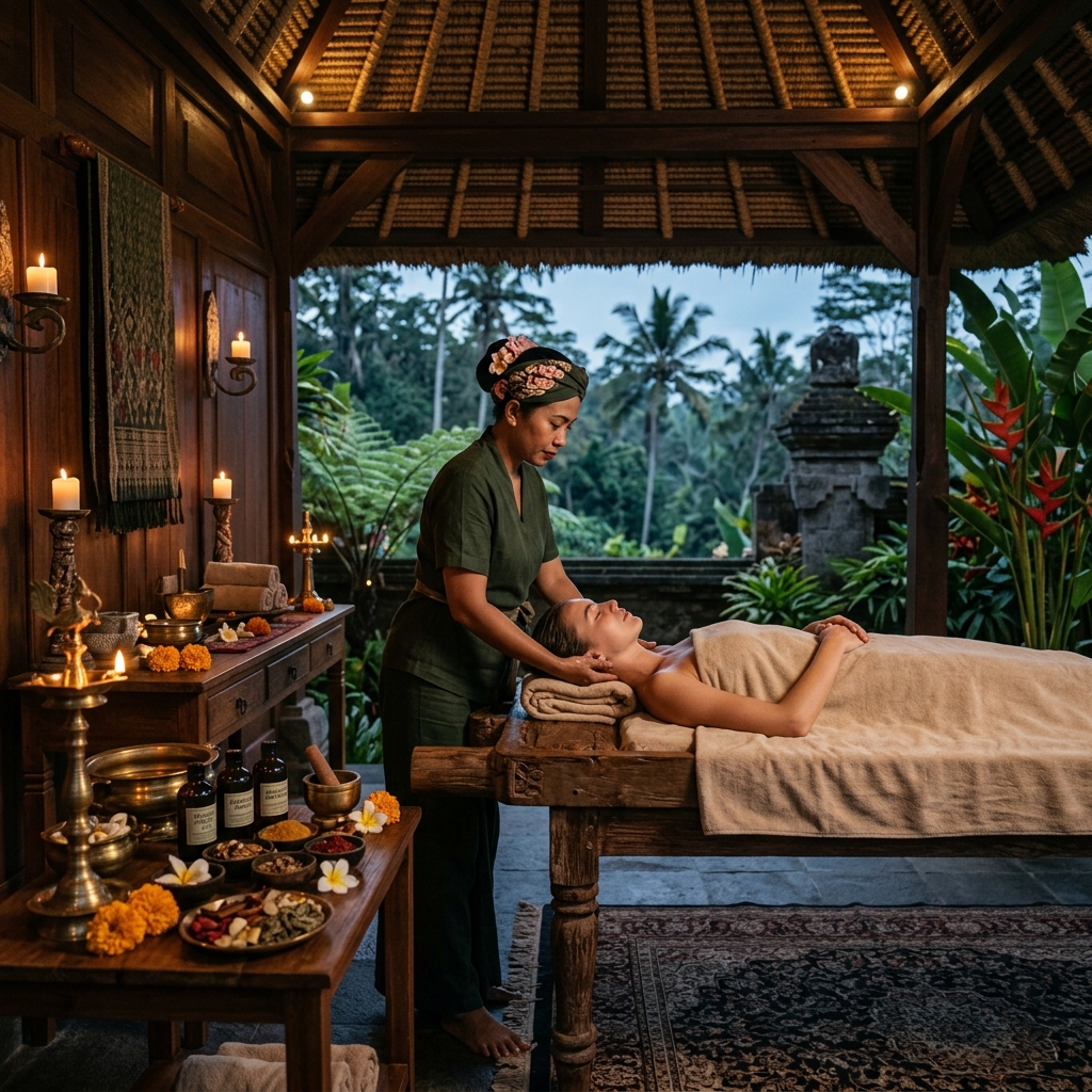 Ayurveda Balinese traditional massage journeys at luxury spa Trivandrum