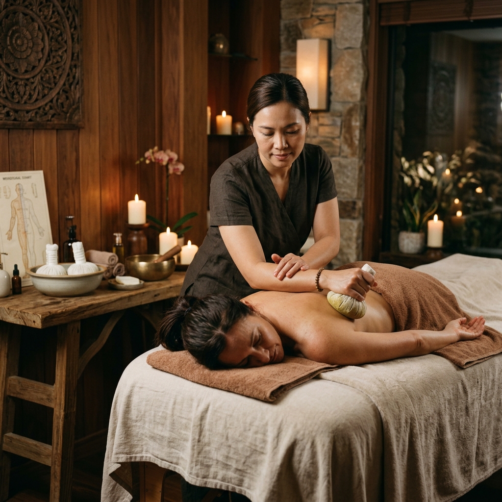 Reon signature spa path deep healing therapeutic massage Trivandrum